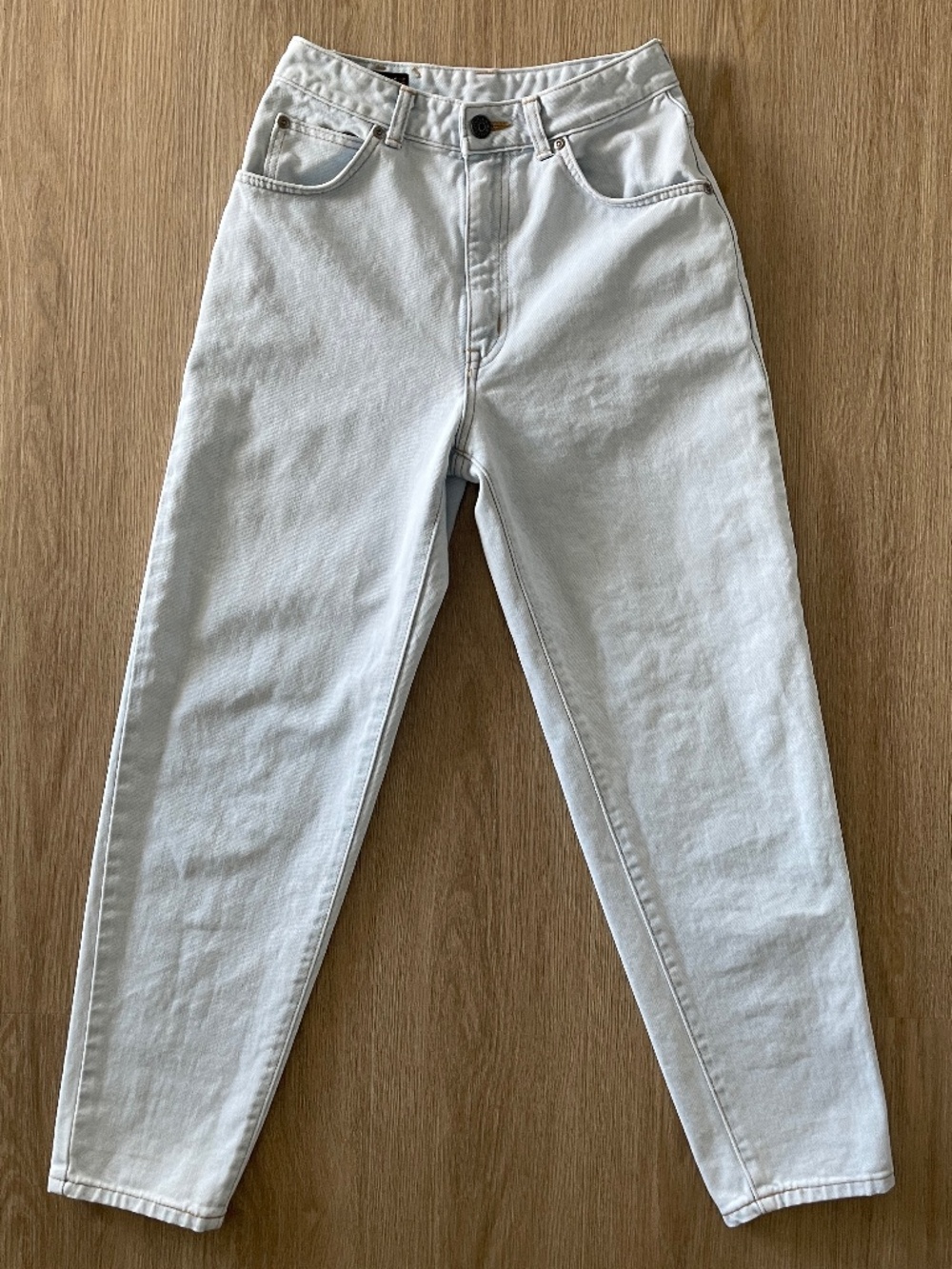 Vintage Something Edwin Japanese Denim High Rise Taper Leg Jeans Light Wash W24
